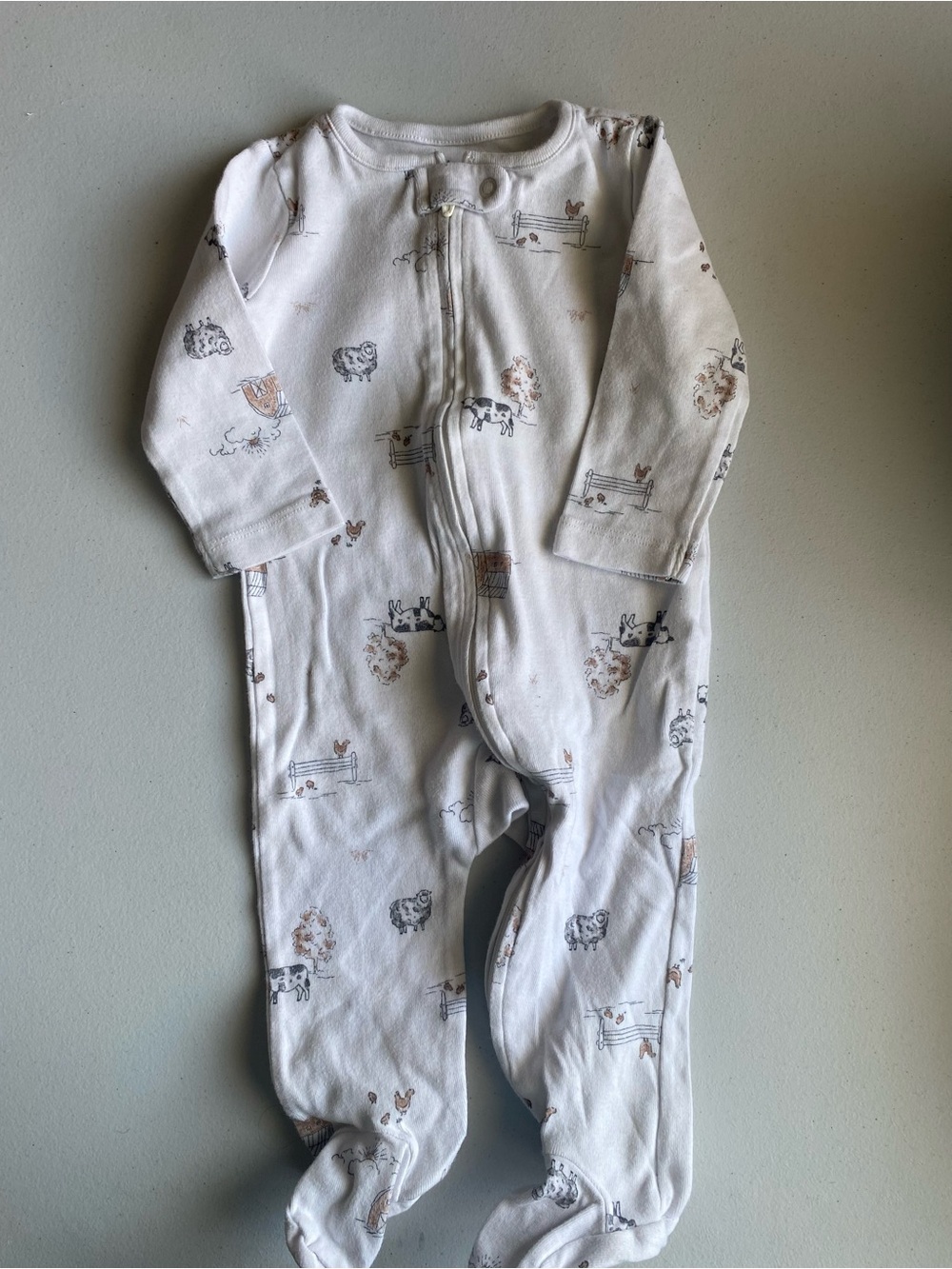 Carter’s Farm Animal Footed Sleeper Pajamas 6-9M